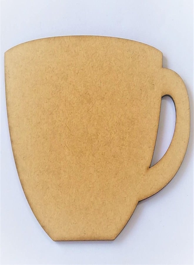 MDF INDIA Tea Cup Cutout DIY MDF SET OF 10 PCS - Image 1